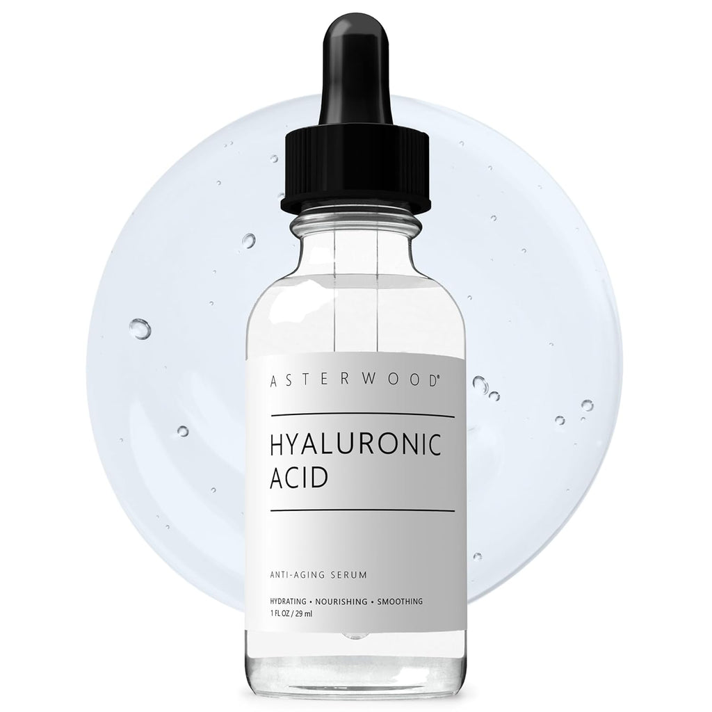 Asterwood Naturals Hyaluronic Acid Serum 1oz + Hyaluronic Acid Moisturizer