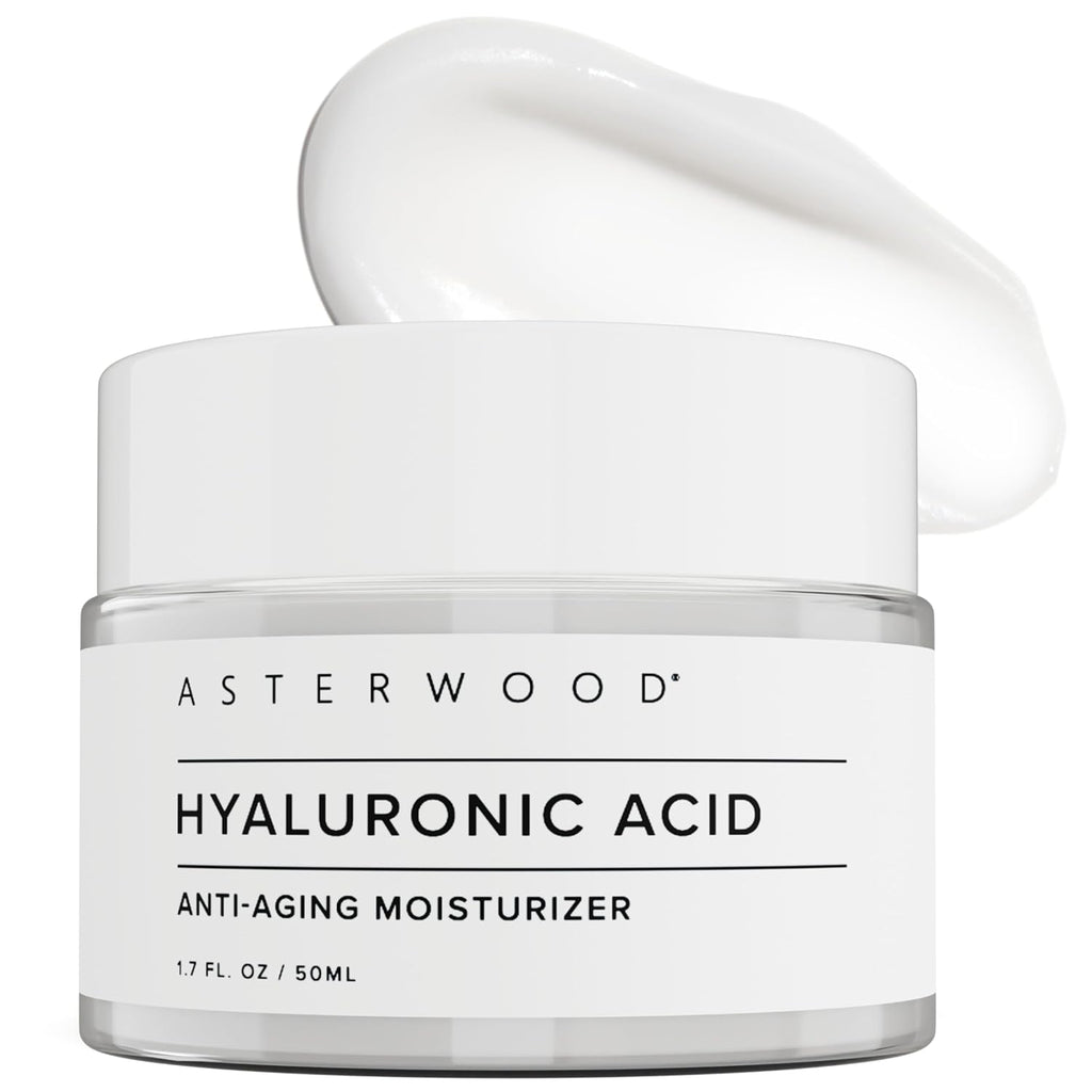 Asterwood Naturals Hyaluronic Acid Serum 1oz + Hyaluronic Acid Moisturizer