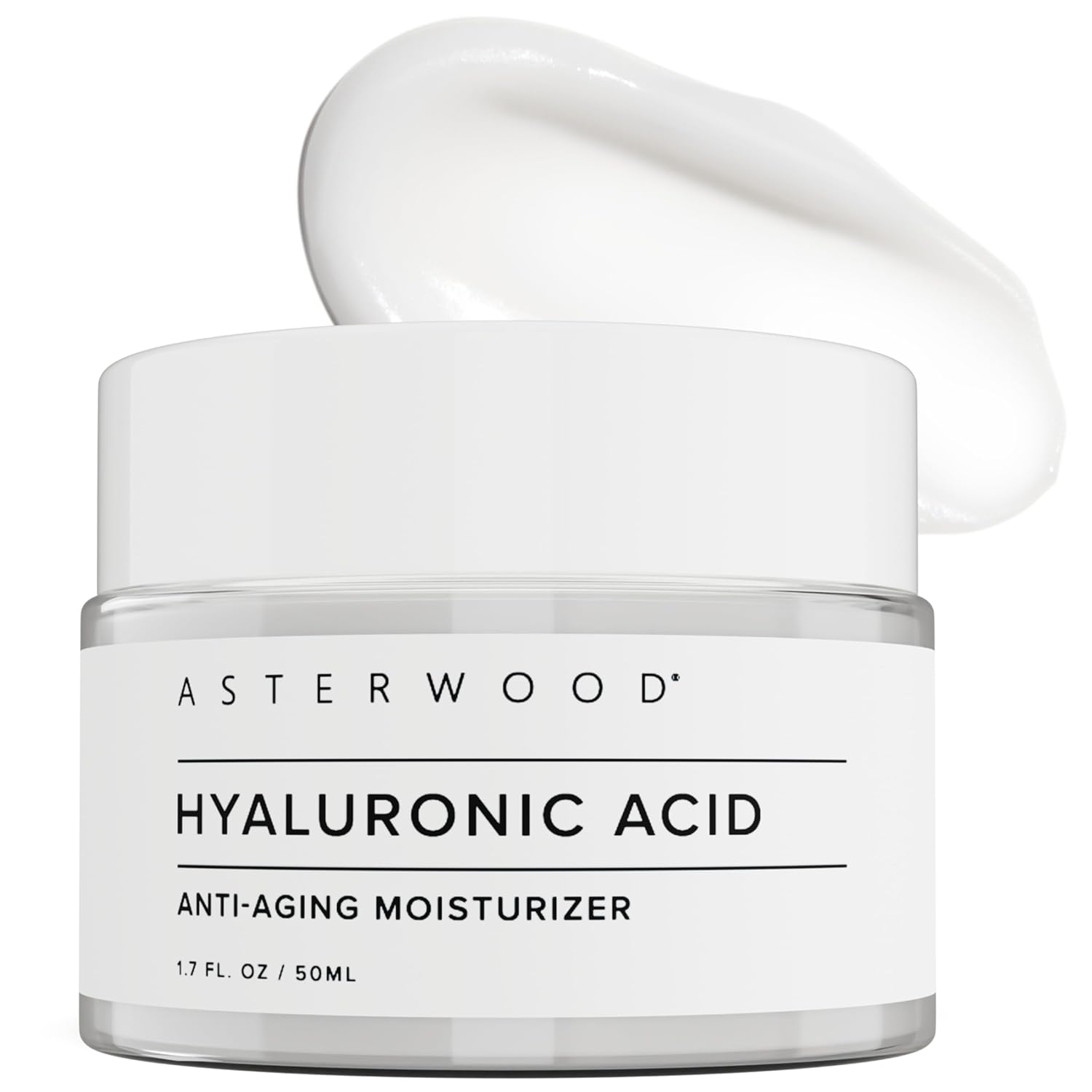 Asterwood Naturals Hyaluronic Acid Serum 1oz + Hyaluronic Acid Moisturizer