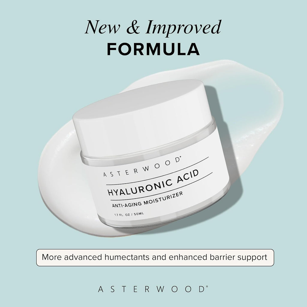 Asterwood Naturals Hyaluronic Acid Serum 1oz + Hyaluronic Acid Moisturizer